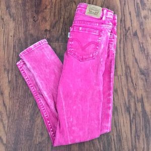 Levi’s pink washed jeans